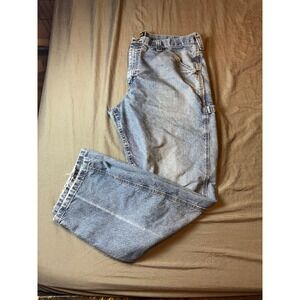 Lee Men's Light‎ Wash Loose Fit Carpenter Jeans Size 36x32